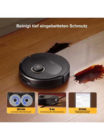 Roborock Saugroboter Qrevo S5V in Schwarz