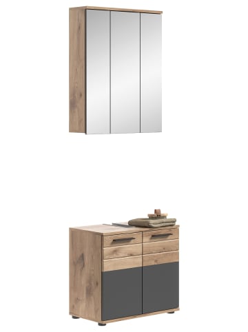 ebuy24 Badmöbelset Mason Grau 60 x 34 cm