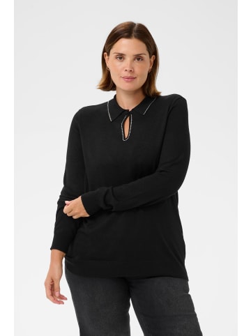 KAFFE curve Strickpullover KCjanna Regular fit in Black Deep