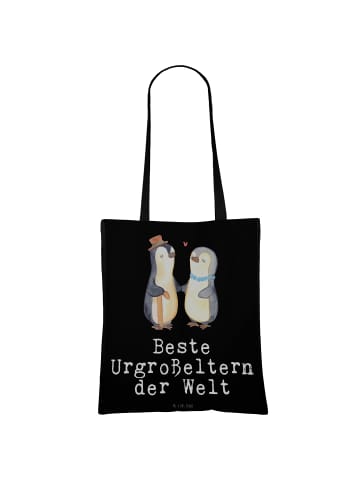 Mr. & Mrs. Panda Tragetasche Pinguin Beste Urgroßeltern der Welt... in Schwarz