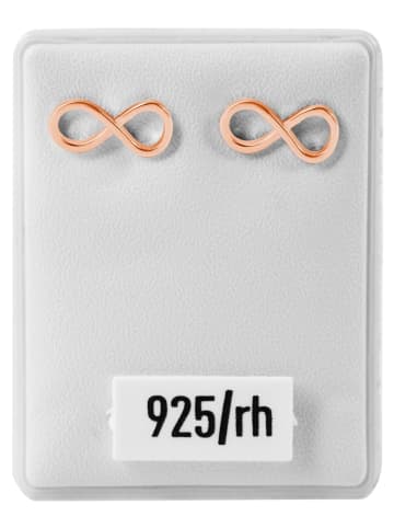 Adeliás Damen Ohrringe – Ohrstecker Unendlichkeitszeichen aus 925 Silber in silber
