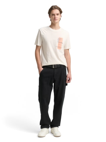 TOM TAILOR Denim Shirt in ecru orange