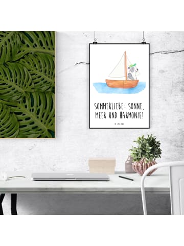 Mr. & Mrs. Panda Poster Sommerliebe mit Spruch in Weiß