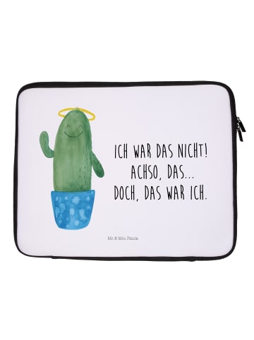 Mr. & Mrs. Panda Notebook Tasche Kaktus Heilig mit Spruch in Weiß