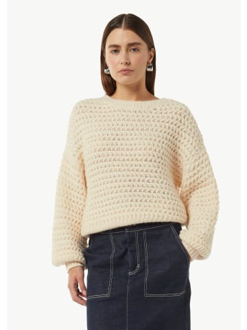comma CI Strickpullover langarm in Creme