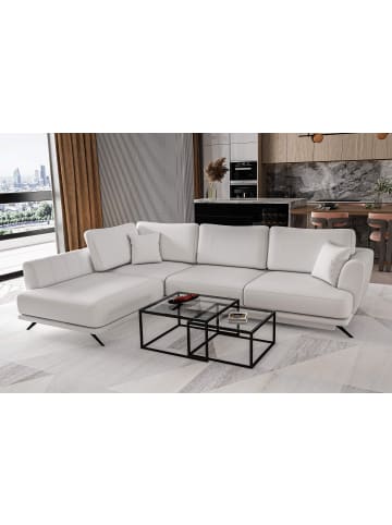 MF Design Lardo Recamiere Links in Grau -  (L) 191 x (B) 276 x (H) 90 cm