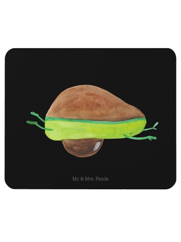 Mr. & Mrs. Panda Mouse Pad Avocado Yoga ohne Spruch in Schwarz