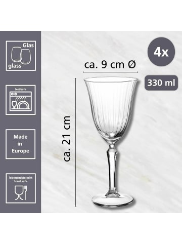 Ritzenhoff & Breker 6er Set Weingläser Perpetuo in Transparent 330 ml