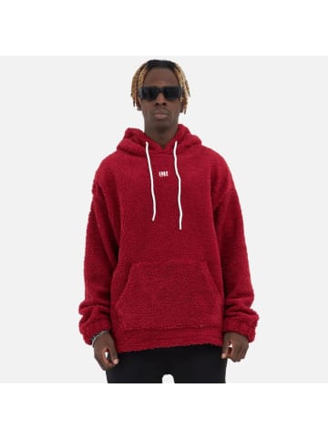 Megaman Teddy Basic Hoodie Oversize in Rot