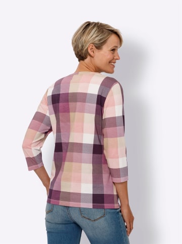 Sieh an! 3/4-Arm-Shirt in hortensie-ecru-kariert