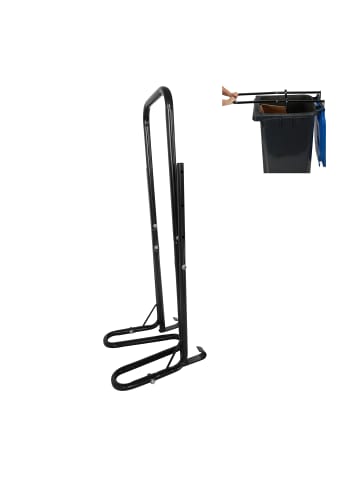 relaxdays Müllpresse in Schwarz