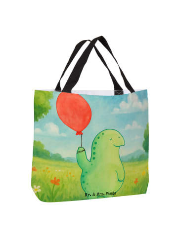Mr. & Mrs. Panda Tote Bag Schildkröte Luftballon Design ohne Spruch in Weiß