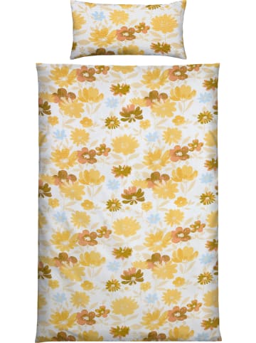 REDBEST Seersucker Bettwäsche in gelb