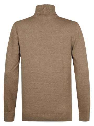 Petrol Industries Feinstrickrollkragenpullover Vail in Braun