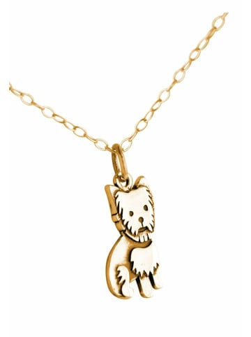 Gemshine Halskette mit Anhänger Yorkshire Terrier Hund in gold coloured