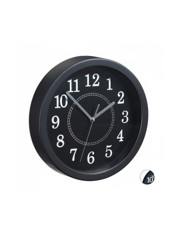 relaxdays 10x Wanduhr in Schwarz