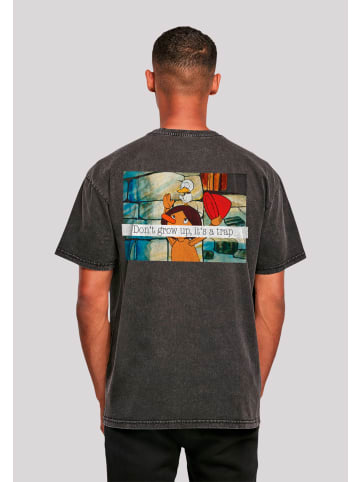 F4NT4STIC Oversize T-Shirt Pinocchio in schwarz