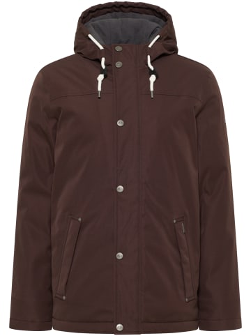 ICEBOUND Herren Wattierte Winterjacke in Dunkelbraun