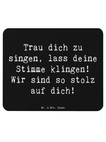 Mr. & Mrs. Panda Maus Pad Spruch Vokale und musikalische Auftrit... in Schwarz