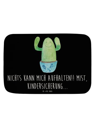 Mr. & Mrs. Panda Badteppich Kaktus Happy mit Spruch in Schwarz