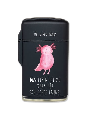 Mr. & Mrs. Panda sturmfeuerzeug Axolotl Glücklich mit Spruch in Schwarz