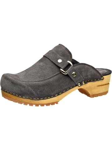 Sanita Comfortwear Clog "Wood-Lissy Open" in Grau