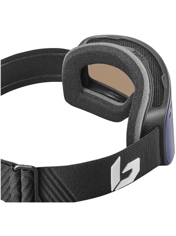 Bollé Skibrille Nevada in black matte-azure