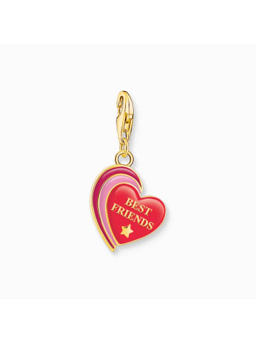 Thomas Sabo Charm-Anhänger in gold, rot, pink