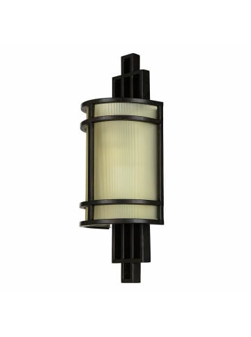Licht-Erlebnisse Wandlampe (B)14.3 x (H)38.7 cm in Bronze Antik Creme