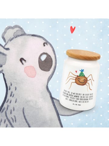 Mr. & Mrs. Panda Kaffeedose Spinne Agathe Party mit Spruch in Weiß