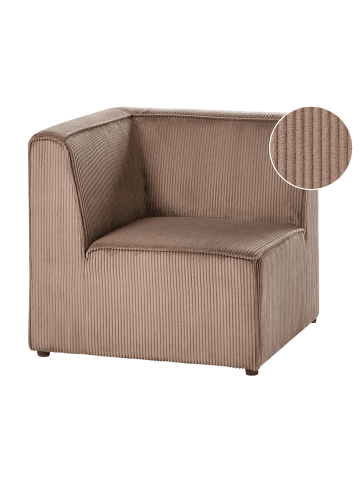 Beliani Sofaelement LEMVIG in Beige - (W) 83 x (H) 78 x (L) 83 cm