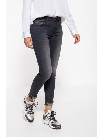 ATT Jeans ATT Jeans ATT JEANS Damen Jeans mit Waschungen und Nieten Leoni in dunkelgrau