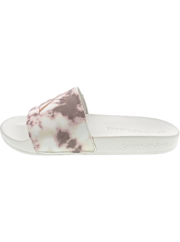 Calvin Klein Slide Satin Pantolette Rosa