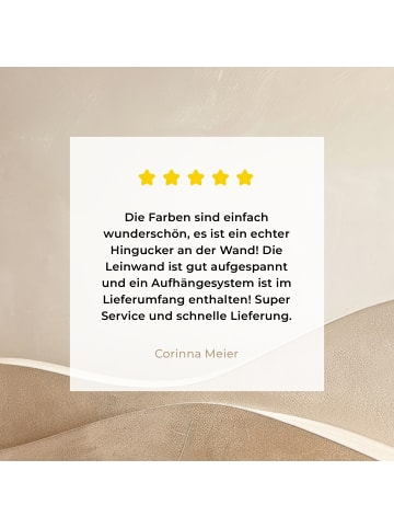 MuchoWow Leinwand Bilder Wellen