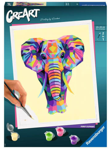 Ravensburger Ravensburger CreArt Adults Trend - Funky Elefant in bunt