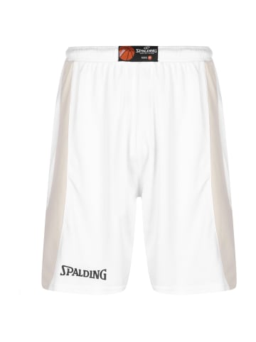 Spalding Shorts Jam in weiß / silber