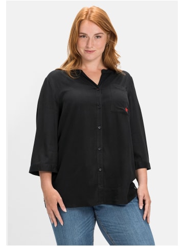 sheego Bluse in schwarz