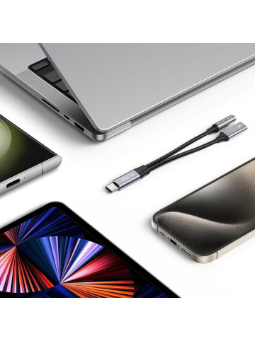 TechProtect UltraBoost USB-C auf 3,5 mm + PD 60W