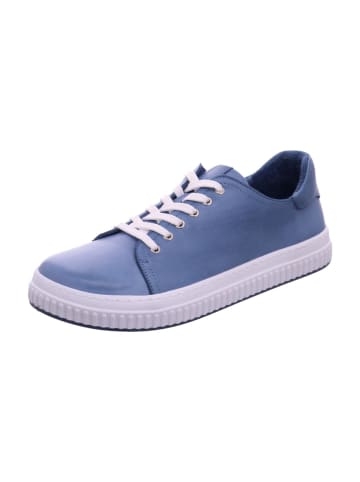 Esgano Damenschnürrschuhe halb sportlicher Boden Da.-Sneaker in  Blau