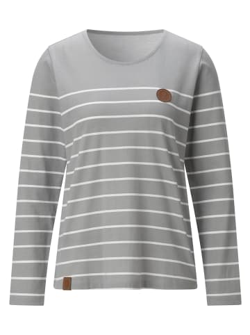 WITT WEIDEN Shirt in steingrau-ecru