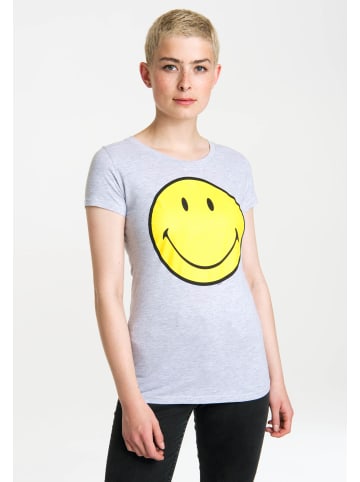 Logoshirt T-Shirt Original Smiley Face in grau-meliert