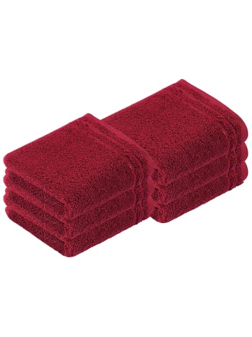 Vossen 6er Pack Gästetuch in rubin