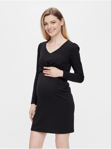 mama licious Umstands Mini Kleid Stretch Shirt Dress MLELLEN in Schwarz