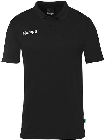 Kempa Polo "Poly Polo Shirt" in Schwarz