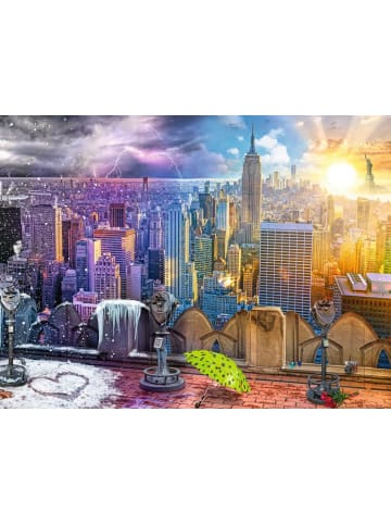 Ravensburger Ravensburger Puzzle 1.500 Teile New York im Winter und Sommer in bunt