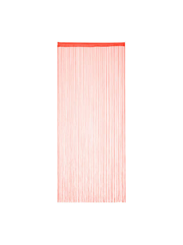 relaxdays 10 x Fadenvorhang in Rot - (L)245 x (B)90 cm