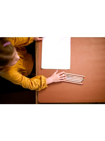 Tinyloaders XL Platzdeckchen Platzmatte Tischset frei von BPA, 65 cm x 50 cm, NUT-BROWN