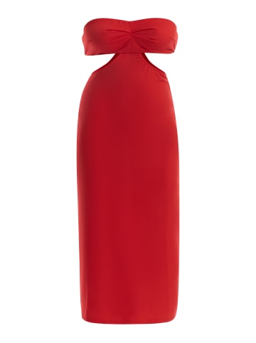 faina Midikleid Mit Cut-Outs in Rot