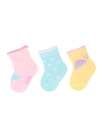 Sterntaler Baby-Socken 3er-Pack Wal in hellrosa