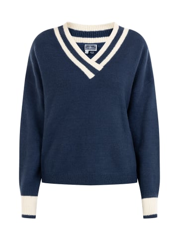 DreiMaster Maritim Strick Pullover in Marine Mehrfarbig